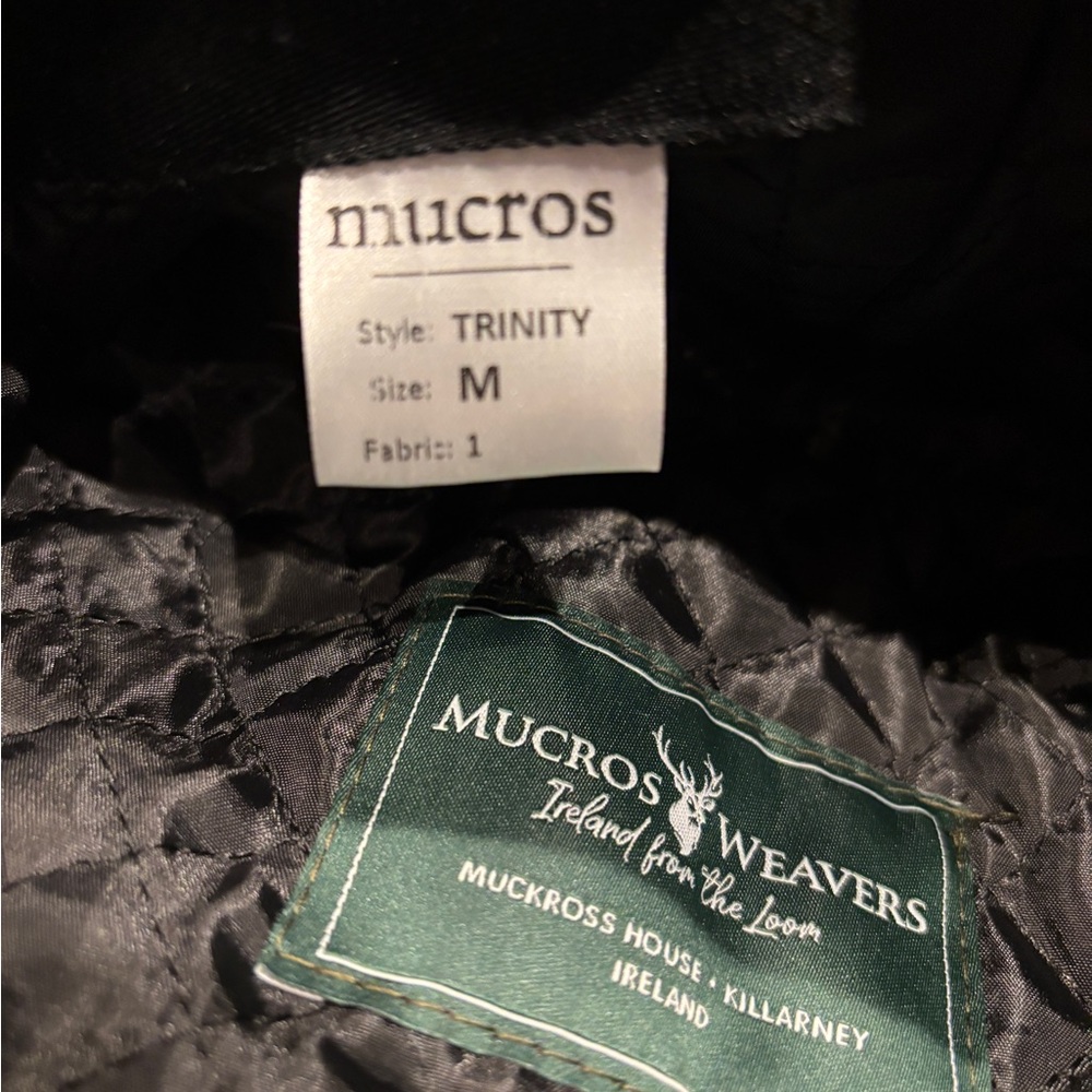 Mucros Weavers Tweed Herringbone Wool Flat Cap - Picture 4 of 4